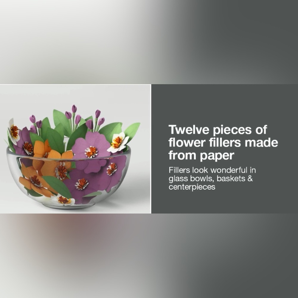 NWT threshold spring flower filler decor for bowls, Etc